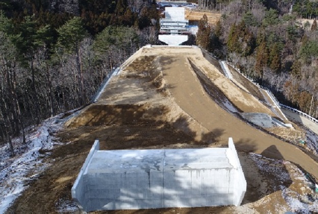 川尻地区道路改良の写真