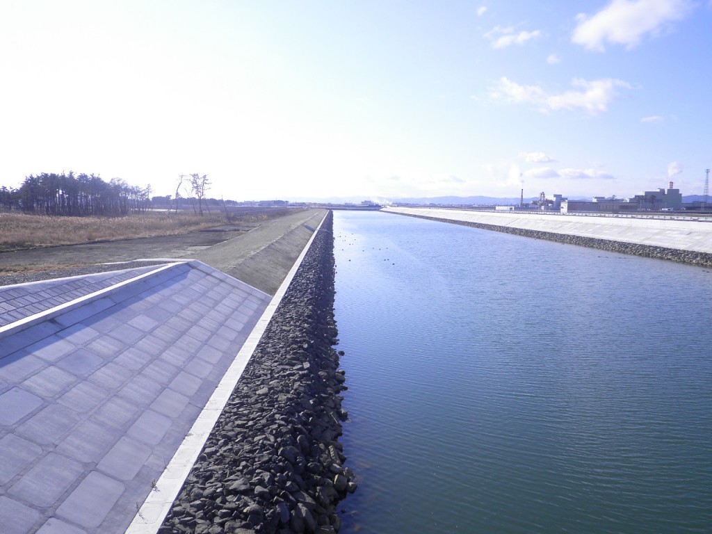 南貞山運河河川災害復旧の写真