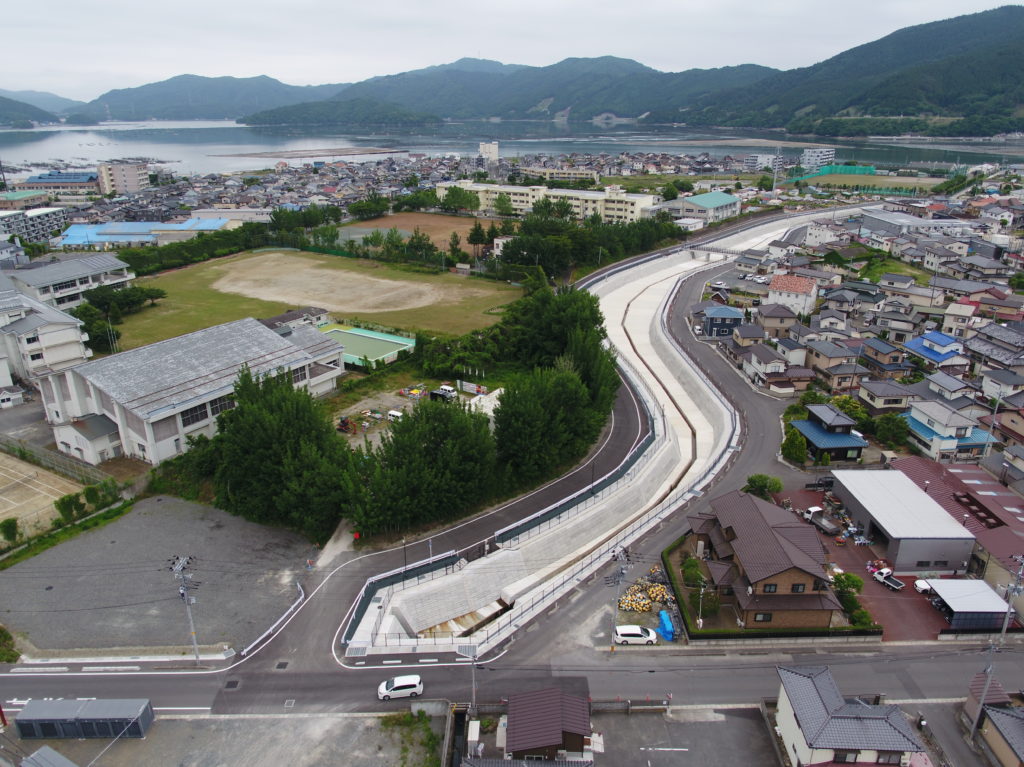 赤堀調整池復興建設工事の写真